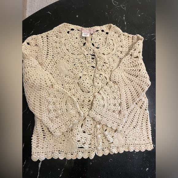 Vintage Max Azria Collection Crochet Crop Top - Picture 1 of 2